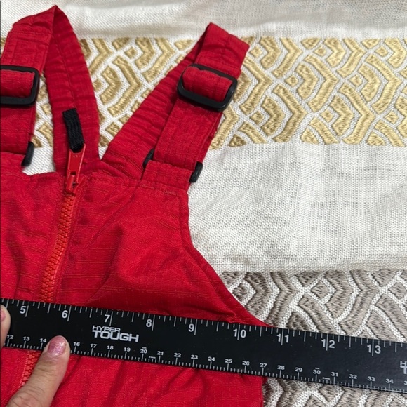 (R0) Columbia Kids Red Snow Bib Overalls, size 2T - Picture 10 of 11